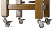 Mesa Jamonera Jamotec Élite ruedas - Ruedas